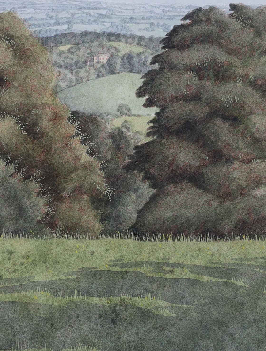 Simon Palmer (1956-), three watercolours, 'Meeting on the hill', 'Time to look' and 'The garden wall', all signed in pencil, 27 x 22cm, 24 x 18cm and 17 x 17cm